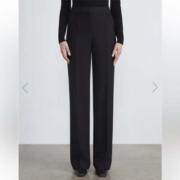 Lafayette 148 New York Pants - Lafayette 148 New York Black Light Wool Blend Dress Trouser Panta 2P